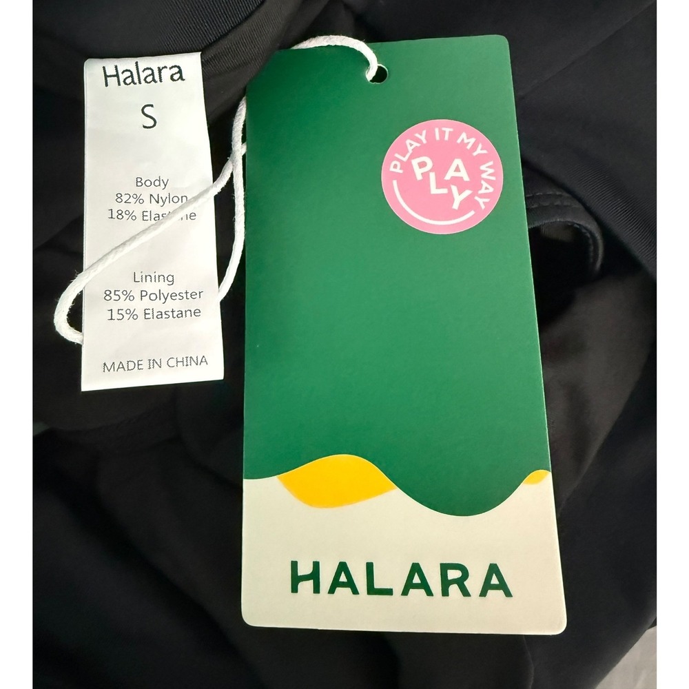 Halara Crossover Bikini Bottom in Black Small NEW - Picture 8 of 9